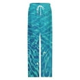 thumbnail image 4 of 3D Ocean Seawater Beach Water Pajama Pants Comfortable Elastic Waist Pajamas Fashion Sleepwear Bottoms Plus Size Homewear, 4 of 6