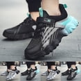 thumbnail image 2 of Sneakers for Boys Size 5,Boys Mesh Athletic Sneakers Breathable Non Lightweight Running Shoes for Outdoor School Daily Sports Wear, 2 of 10