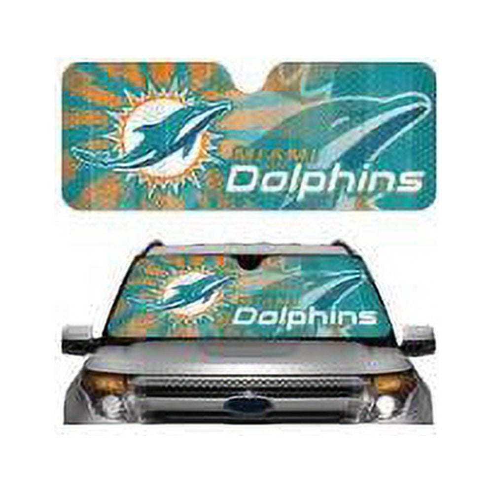 BEST Miami Dolphins American Flag Custom Name Car Sunshade - USALast