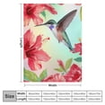 thumbnail image 4 of Shiartex  Hummingbird Flower Floral Blanket Gifts for Women Girls Wife Mom Valentine's Day Presents Red Flowers Bird Decor for Home Bedroom Soft Cozy Throw Blanket 50x60in, 4 of 6
