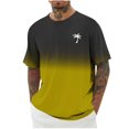 thumbnail image 2 of Camisas de Manga Larga para Hombres Imprimir Casual Cuello Redondo Blusa de Manga Corta, Camisas de Lino para Hombres, 2 of 9