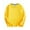 Yellow, variant on Diufon Toddler Kids Tops Boys Girls Casual Loose Long Sleeve Crewneck Sweatshirt Fall Winter Warm Bottom Blouse