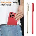 thumbnail image 5 of JETech Upgraded Slim (0.85 mm Thin) Case for iPhone 13 Pro Max 6.7-Inch, Camera Lens Cover Full Protection, Ultra Thin Lightweight Matte Hard PC, Support Wireless Charging (Red), 5 of 7