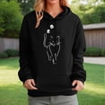 thumbnail image 2 of CONZONE Hoodies for Women Cartoon Cat Graphic Womens Pullover Hoodies Long Sleeve Hooded Sweatshirts Casual 2025 Fall Winter Clothes, 2 of 4