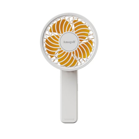 Amagolf Mini Desk Fan Foldable 2000mAh, 180° Ratotion, 3 Speeds