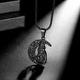 thumbnail image 7 of Jewmon Norse Viking Wolf Necklace Mens Pentagram Celtic Knot Crescent Moon Pendant Charm Nordic Vikings Jewelry Protective Gifts, 7 of 7
