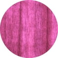 thumbnail image 1 of Ahgly Company Indoor Round Abstract Purple Contemporary Area Rugs, 4' Round, 1 of 4