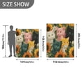 thumbnail image 4 of 50x60 inch Crystal Fleece & Arctic Fleece Blanket Soft Bed Throws for Home or Camping Various Colors Cat, 4 of 7