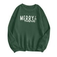 thumbnail image 4 of Ladies Christmas Merry Letters Casual Fashion Long Sleeved Crew Neck Hoodie, 4 of 4