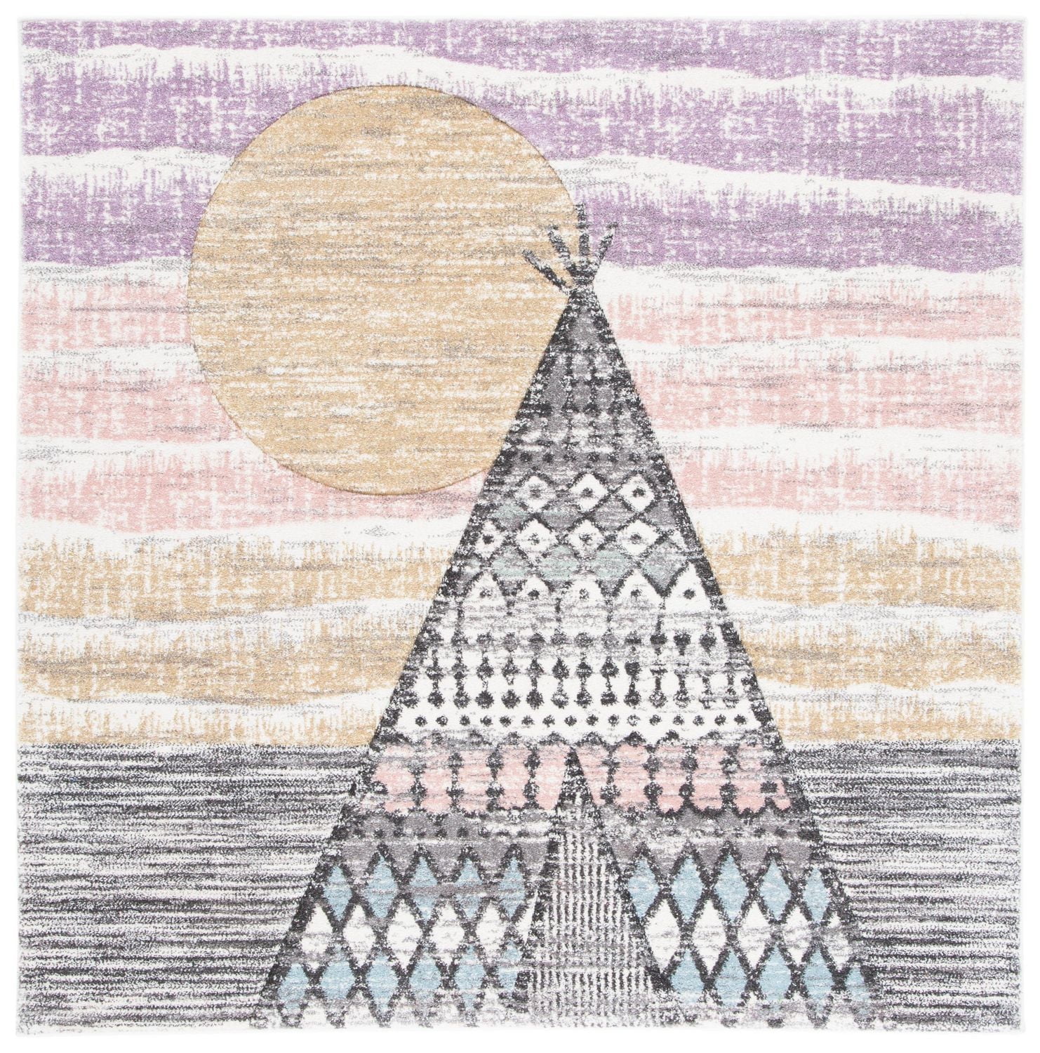 Safavieh Carousel Kids Southwestern Teepee Rug