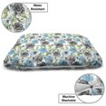 thumbnail image 3 of Rose Pet Bed, Watercolor Effect Design Flowers Spring Theme Pastel Tones Illustration, Chew Resistant Pad for Dogs and Cats Cushion with Removable Cover, 24" x 39", Multicolor, by Ambesonne, 3 of 4