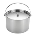 thumbnail image 2 of CAMPINGMOON Pot,Steel Portable Cookware Pot Cookware Handle Pot Portable Handle Soup Pot Handle Cookware Picnic Cooker Handle Soup Pot Cookware Stainless Portable Picnic Stainless Steel, 2 of 6