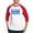Red/White, variant on CafePress - ELIGIBLE FOR SENIOR DISCOUNTS! Baseball Jersey - Cotton Baseball Jersey, 3/4 Raglan Sleeve Shirt