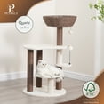 thumbnail image 6 of PetPals 35"H 5-Lvl Cat Tree with Handwoven Nest Bed Plush Pads and Paper Rope Scratching Posts, 6 of 9