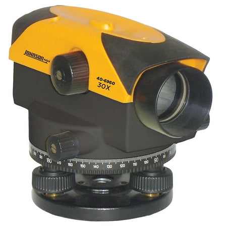 JOHNSON Automatic Level, Optical, 30X, 400 ft. 40-6960