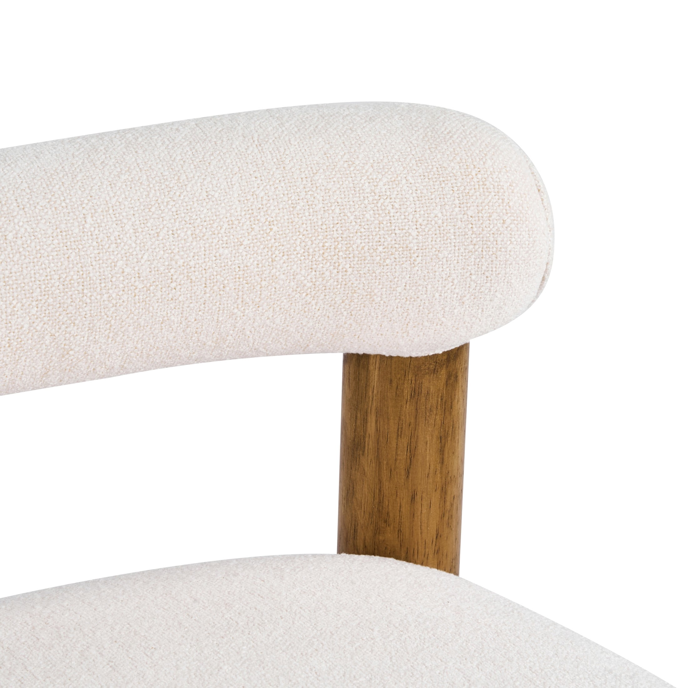 Christopher Knight Home Farmhouse Upholstered Counter Stools with Spindle Legs, Natural+Beige, Set of 4
