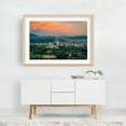 thumbnail image 5 of SLC Sunset 01 - Salt Lake City Utah Photography Oak Framed Wall Art Print 12 x 18 inches, 5 of 6