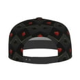 thumbnail image 4 of Fotbe Red Poker Flat Bill Visor Cap Classic Snapback Hat Polyester Foam Trucker Hat Trucker Cap Adjustable Baseball Cap, 4 of 9