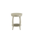 thumbnail image 2 of 18" X 18" X 24" Antique White Solid Wood Leg Side, 2 of 4