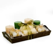 Deluxe Spa Candle Leather Gift Tray