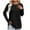 Black, variant on Aloohaidyvio Basic Sweaters for Women Long Sleeve Crew Neck Lightweight Casual Tunic Pullover Sweater Black L