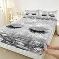 thumbnail image 3 of Castle Fairy Teens Girly Eyelash Twin Sheet Sets,Bling Crystal Glitter Print Bedding, 3 of 7