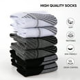 thumbnail image 5 of COOPLUS Mens Cushion Crew Socks Moisture Wicking Athletic Running Socks Breathable Performance Work Socks for Men 6 Pairs, 5 of 8