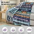 thumbnail image 3 of Yibo 70th Birthday Gifts for Men Women 70th Birthday Gift Ideas Milestone 70th Birthday Decorations Funny 70 Years Old Gift for Husband Wife Him Her Dad Mom 70th Birthday Gifts Throw Blanket, 3 of 6