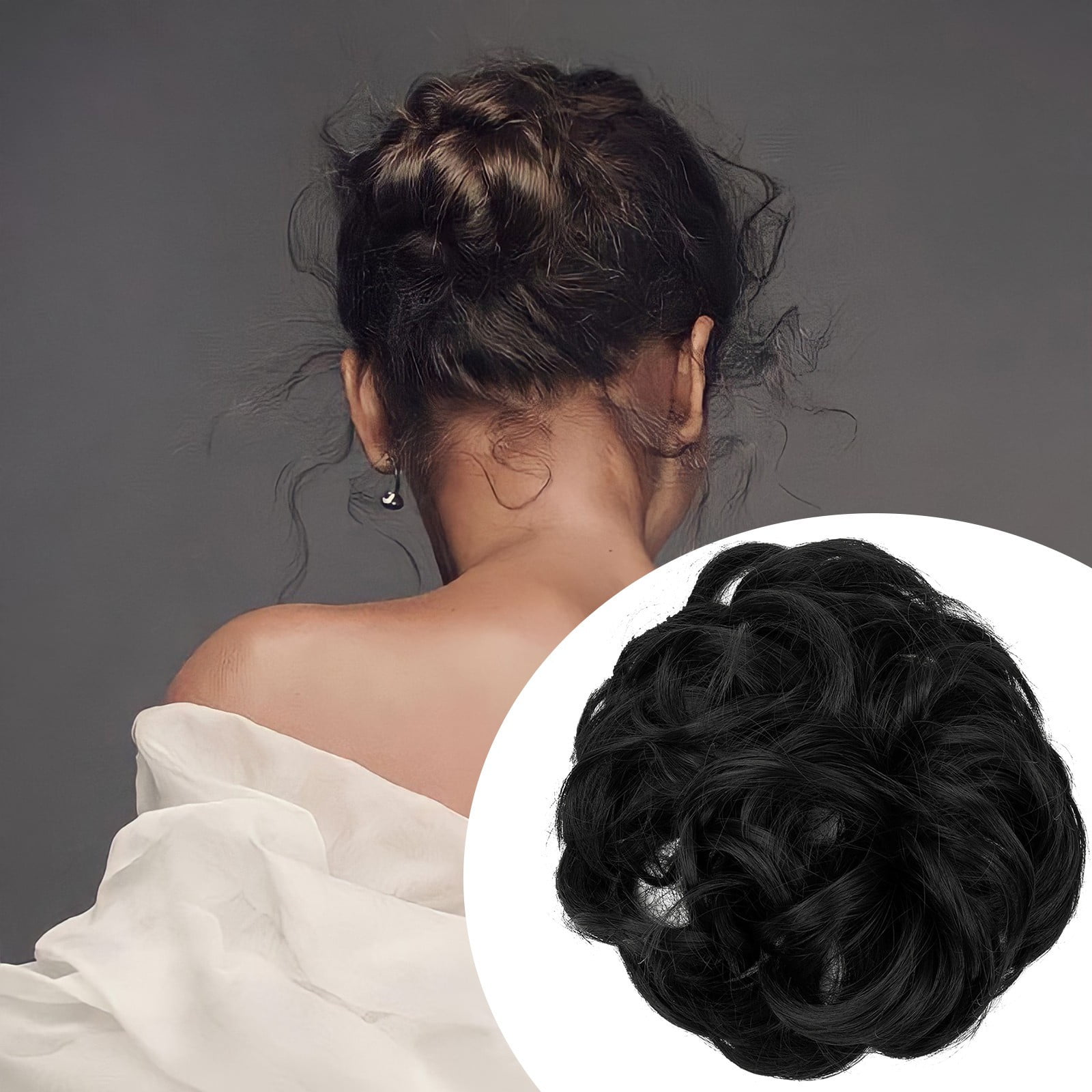 FORYULIK Hair Extensions Donut Hair Chignons Hair Piece Hairpiece Synthetic Ponytail Extensions Scrunchies For Women Walmart