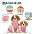 thumbnail image 5 of Kuoser Dog Sweater Warm Pet Knitwear Soft Winter Clothes for Dogs and Cats, Pink, M, 5 of 9