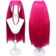 thumbnail image 3 of Guvpev G'irls Popular Singer Cosplay Costume, 2-Piece Pop Idol Group Cosplay Outfit with Wig, Graphic T-shirt & Skirt for Halloween Cosplay Dress Up, Birthday Party & Stage Performance, Ages 3-14, 3 of 8