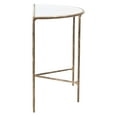 thumbnail image 6 of SAFAVIEH Couture Jessa Glam Metal Console Table, Brass/White, 6 of 13