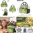 thumbnail image 3 of Xoenoiee Axolotl Daisy Flower Print 6Pcs School Backpack Set for Girls Teen Shoulder Bag + Lunch Box + Pencil Case + Water Bottle Sleeve + Bookmark + Keychain Schoolbag Bookbag Travel Casual Daypack, 3 of 7