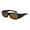 All Black With Brown Lens, variant on Polarized Anti Glare Square Lens Cover Fit Over Glasses Sunglasses UV Protect
