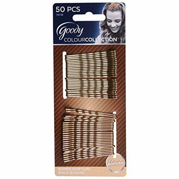 Goody Colour Collection Metallic Finish Bobby Pin, Blonde (Pack of 3)