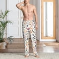 thumbnail image 5 of Vsdgher Watercolor Floral Print Mens Pajama Pants Sleep & Lounge Pants, PJ Bottoms With elastic waistb and Pockets, 5 of 5