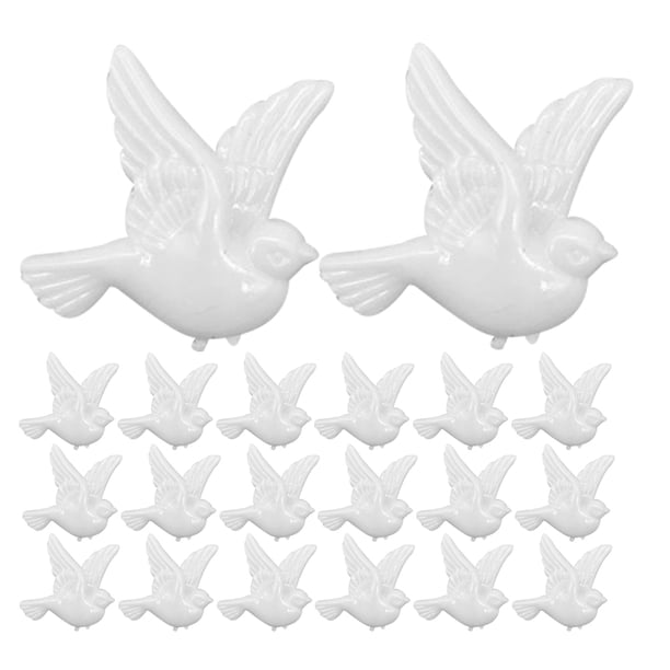 24 pegatinas de pared autoadhesivas 3D de palomas para decoración de habitación infantil, decoración de habitación de bebé, figuritas de pájaro