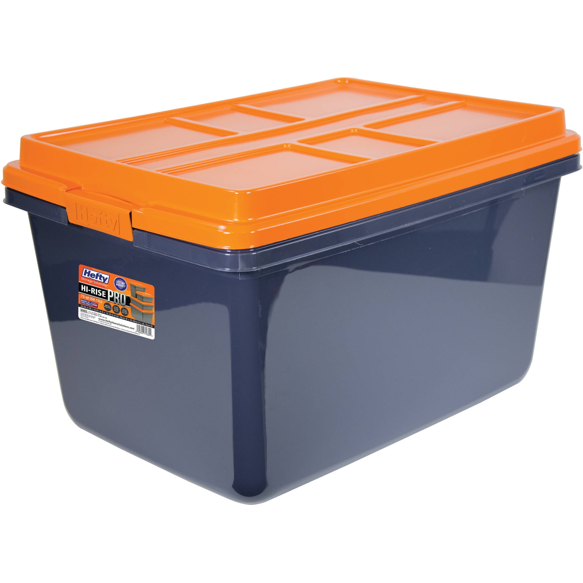 Grey//Orange 14 Litre Kis K Latch Storage Box
