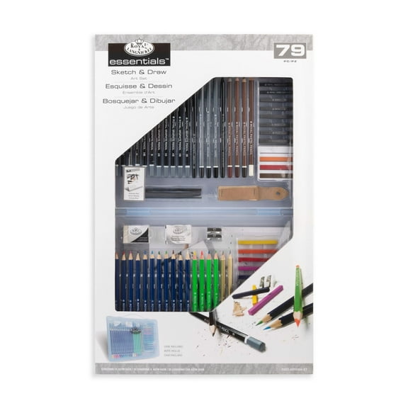 Essentials Clear View Art Set-Sketching & Drawing