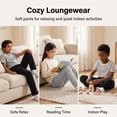 thumbnail image 3 of Boys Sweatpants Toddler 3 Pack Straight Leg Jogger Pants with Pockets kids Clothes 2T-16, 3 of 7