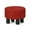 Red, variant on Homebeez Linen Ottoman Foot Stool Round Padded Foot Rest with Non-Skid Legs, Soft Step Stool for Couch, Desk, Hallway, Office, Lounge, Dorm Room Multiple Colors