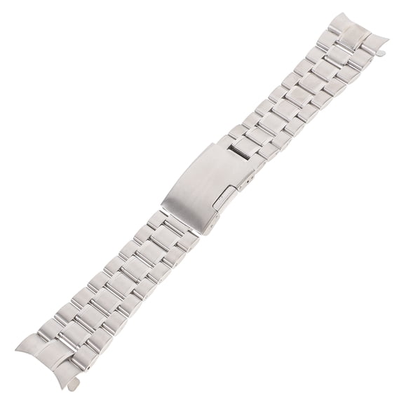 BESTOYARD 20Mm Stainless Steel Watch Strap with Deployment Buckle and Curved End