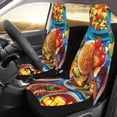 thumbnail image 2 of Pofeuu Vibrant Picnic Food Spread Print Automotive Car Seat Covers Flat Cloth Full Set Seat Covers,Car Seat Covers front seats for Cars Trucks and SUVs(Two packs), 2 of 7