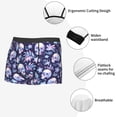 thumbnail image 6 of Daiia Skull flower white blue Men's Underwear Boxer Briefs, Cotton Stretch Moisture-Wicking Underwear-Medium, 6 of 9