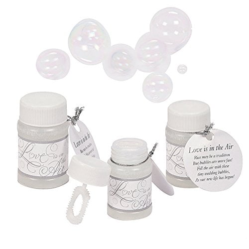 24 Clear Bubbles Heart Wand Wedding Party Favours Table Decor Kids Gifts 