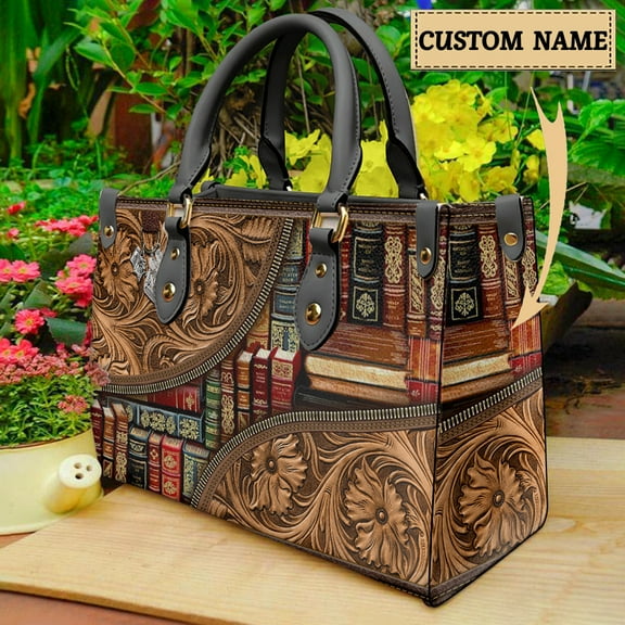 Book 3D Reading Enthusiast Handbag for Woman Teacher Professional Pride Librarian Shoulder Bags Brand Design Leather Totes Gifts
