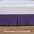 thumbnail image 6 of Tailored Bed Skirt - 14 inch Drop, Grape, Full Bedskirt with Split Corners (Available in 14 Colors) Blissford, 6 of 7