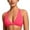 Watermelon red, variant on Duoif Bikini Top Womens Butterluxe Front Sports Bra Deep V Neck Crop Top Strappy Back Bra with Nipple Bra Swimsuit Tops for Women White M