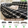 thumbnail image 6 of Smuge Couch Cover Sofa Covers Washable, Sectional Couch Covers L Shape Sofa towel Slipcovers Furniture Protector for Dogs Cats Pet(71"x 150", Black), 6 of 8