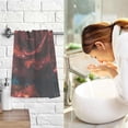 thumbnail image 6 of Coolnut Red Rose Drop Hand Towels 2 Pieces 16×28 inches, Cotton Bath Towel Water Absorbent Lightweight Quickdry Towels for Bathroom Ktichen Travel Gym, 6 of 6